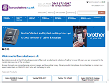 Tablet Screenshot of barcodestore.co.uk